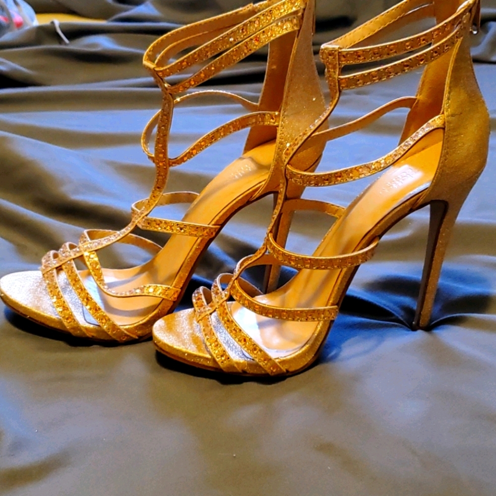 Rose gold heels